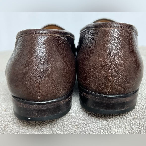 MAGNANNI Made in Spain Vintage Brown Crocodile Loafer Vero Cucio US Size 10.5 M